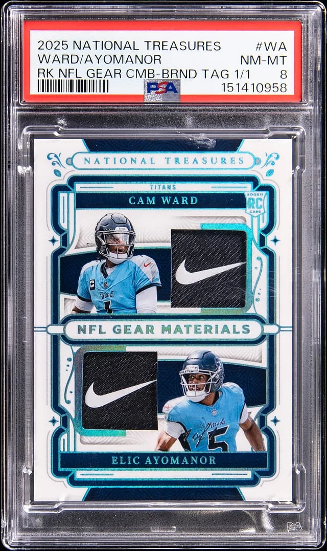 2025 Panini National Treasures NFL Gear Combo Brand #no-number card image
