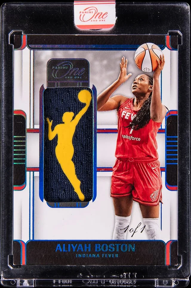 2025 Panini One and One Aliyah Boston Logowoman #MB-AB card image
