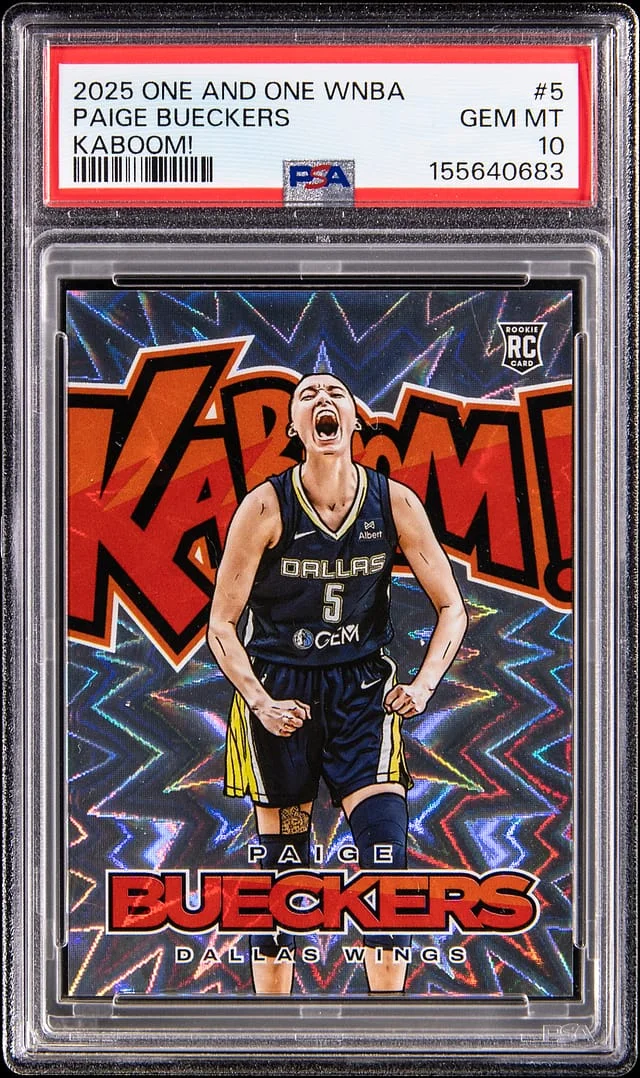 2025 Panini One and One Paige Bueckers WNBA Kaboom! #5 card image