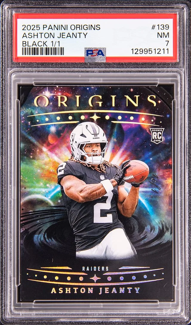 2025 Panini Origins Ashton Jeanty Black #139 card image