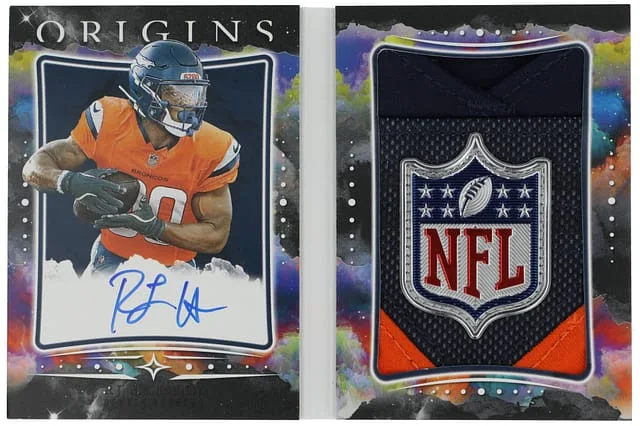2025 Panini Origins Booklet Patch Autographs RJ Harvey #no-number card image