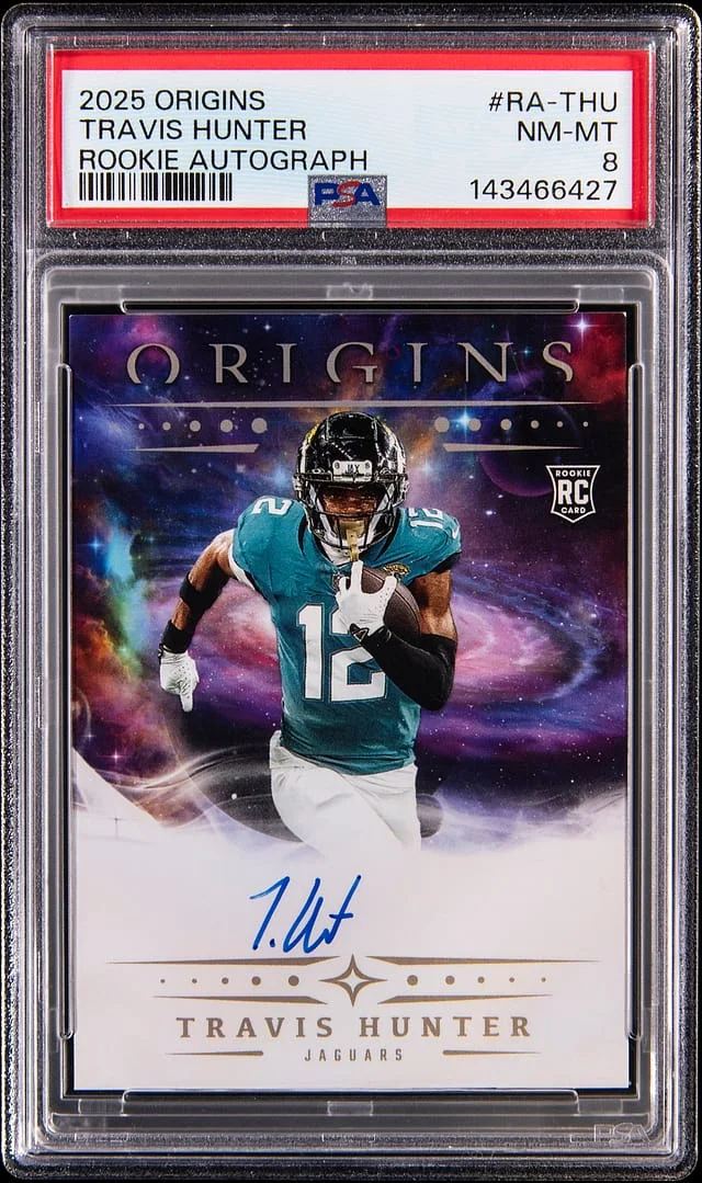 2025 Panini Origins Travis Hunter Autograph #RA-THU card image