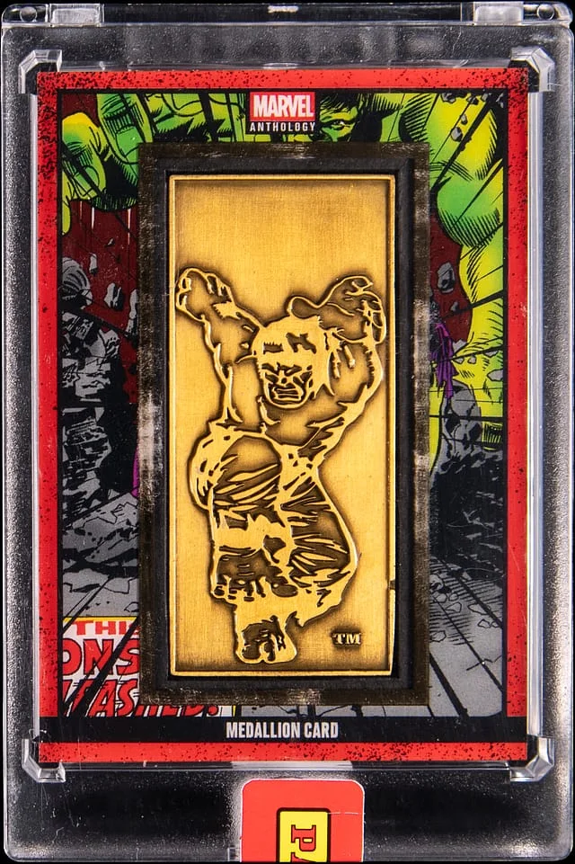 2025 Panini Panini Encased Marvel Anthology Medallion Card The Incredible Hulk (1968) #105 card image