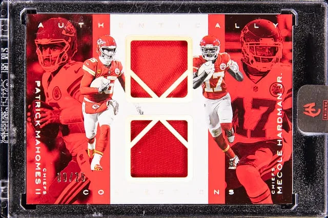 2025 Panini Patrick Mahomes II Authentically Mahomes Connections #CON-5 card image
