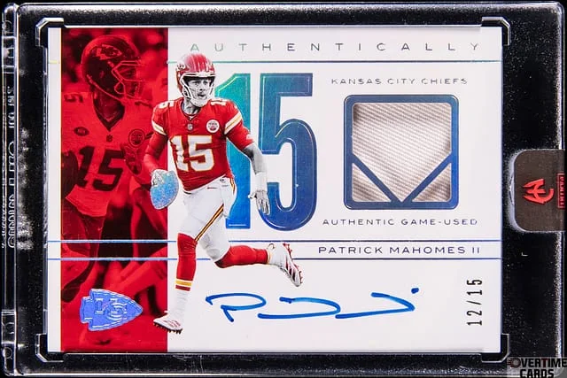 2025 Panini Patrick Mahomes II Authentically Mahomes Game Used Jersey Autograph #GUJA-5 card image