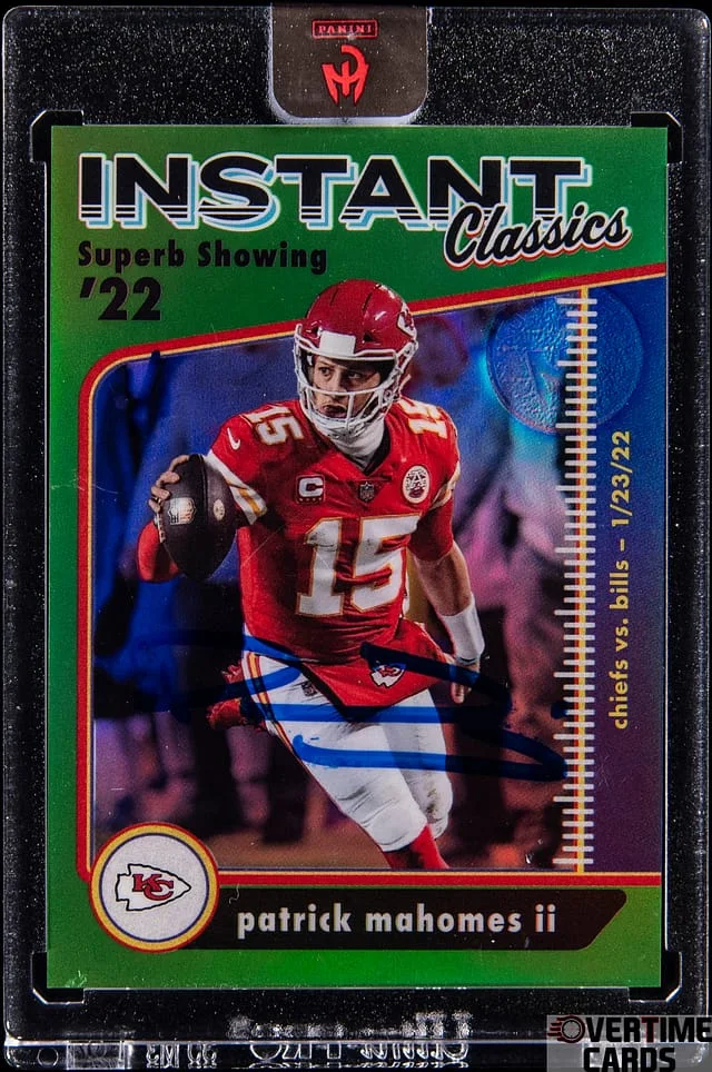 2025 Panini Patrick Mahomes II Authentically Mahomes 2022 Instant Classics Superb Showing '22 #IC-4 card image