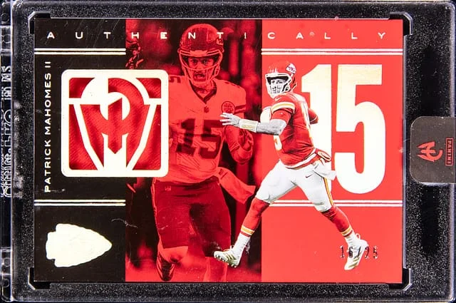 2025 Panini Patrick Mahomes II Authentically Mahomes Logo Jersey #LJ-3 card image