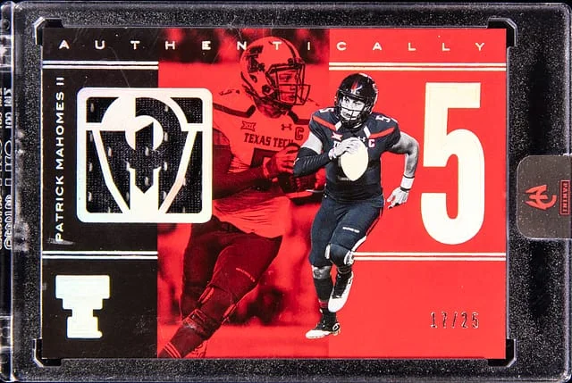 2025 Panini Patrick Mahomes II Authentically Mahomes Logo Jersey #LJ-8 card image