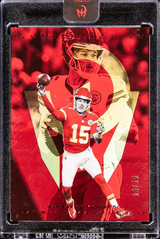 2025 Panini Patrick Mahomes II - Panini Encased Authentically Mahomes #B15-8 card image