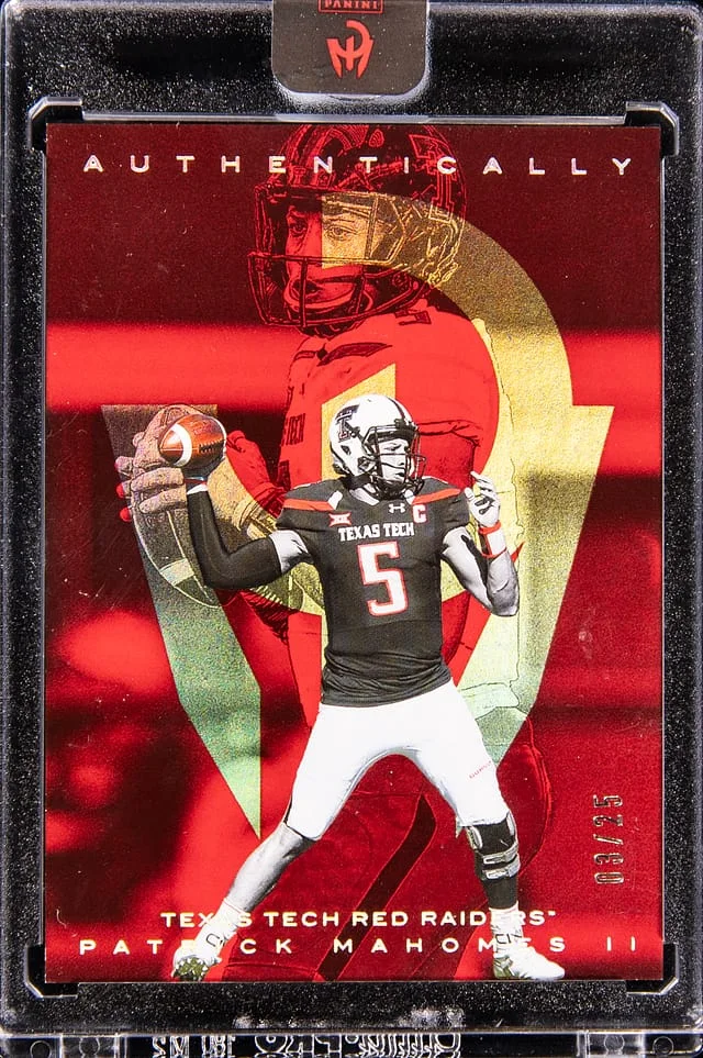 2025 Panini Patrick Mahomes II - Panini Encased Authentically Mahomes #B5-4 card image