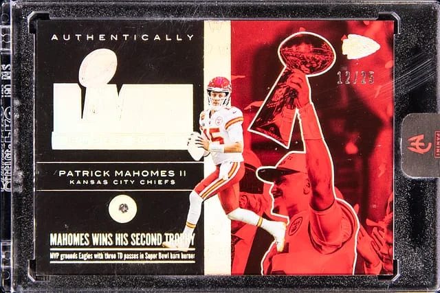 2025 Panini Patrick Mahomes II - Panini Encased Authentically Mahomes #CSLVII-1 card image