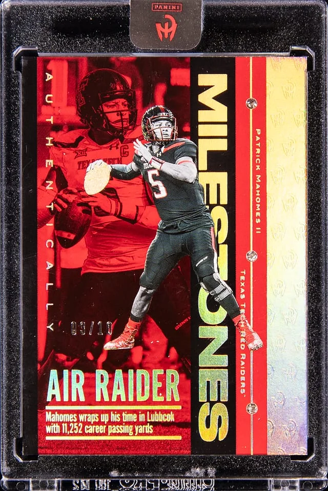 2025 Panini Patrick Mahomes II - Panini Encased Authentically Mahomes #MS-6 card image