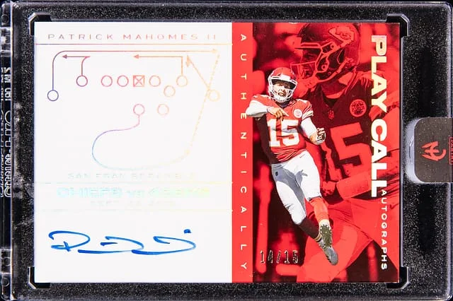 2025 Panini Patrick Mahomes II Authentically Mahomes Play Call Autographs #PCA-3 card image