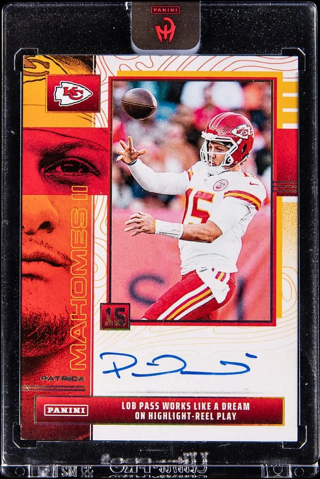 2025 Panini Patrick Mahomes II Authentically Mahomes Autograph Collection #PM-LOB card image