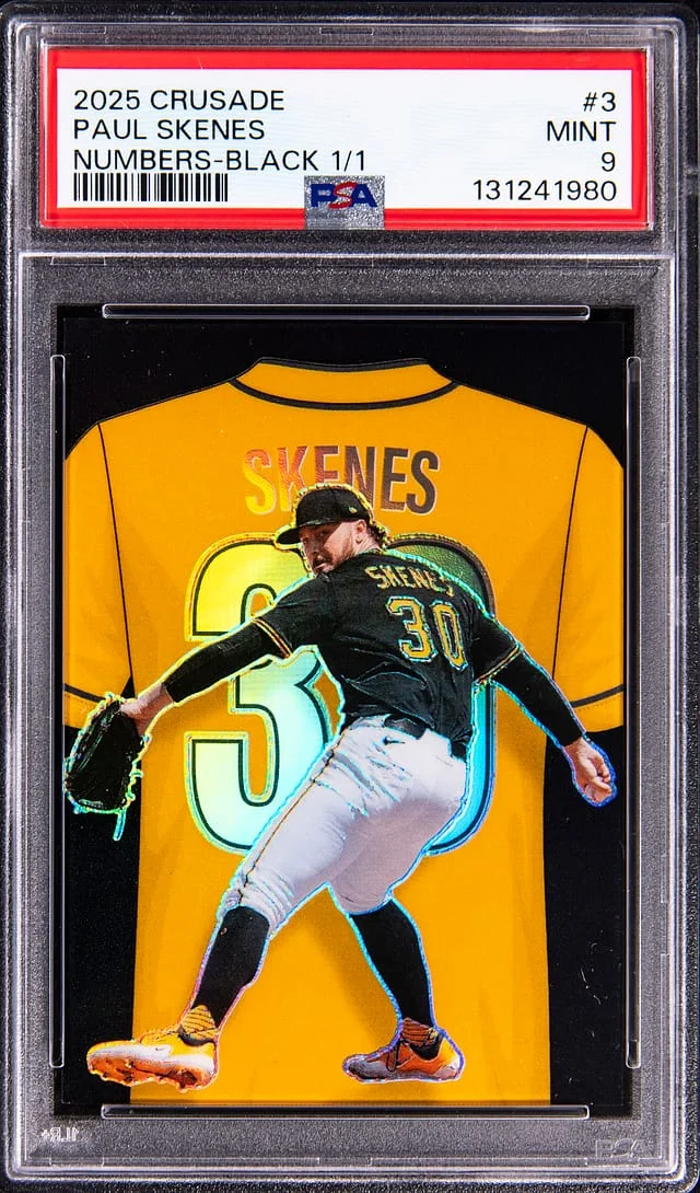 2025 Panini Paul Skenes Crusade Numbers Black #3 card image