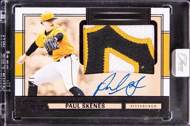 2025 Panini Paul Skenes Three and Two Jersey Autographs Two Strikes #JK-PS card image