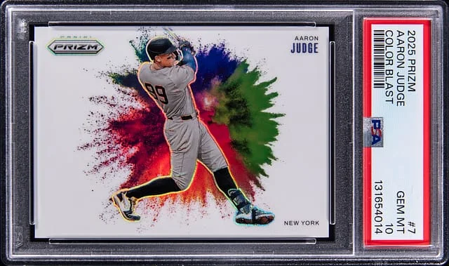 2025 Panini Prizm Aaron Judge Color Blast #7 card image