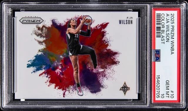 2025 Panini Prizm A'ja Wilson WNBA Color Blast #10 card image