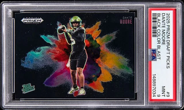 2025 Panini Prizm Draft Picks Dante Moore Black Color Blast #9 card image