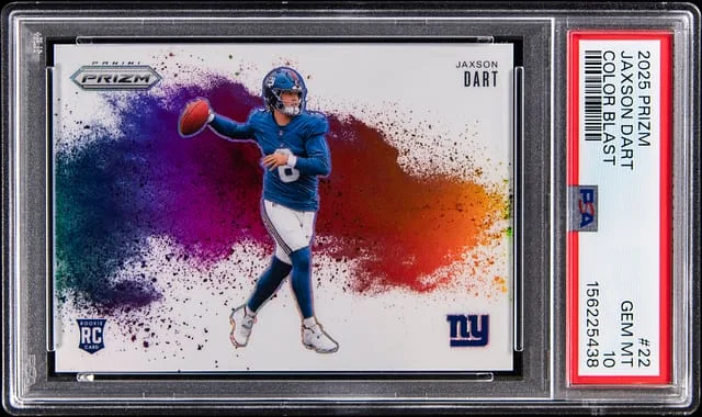 2025 Panini Prizm Jaxson Dart Color Blast #22 card image