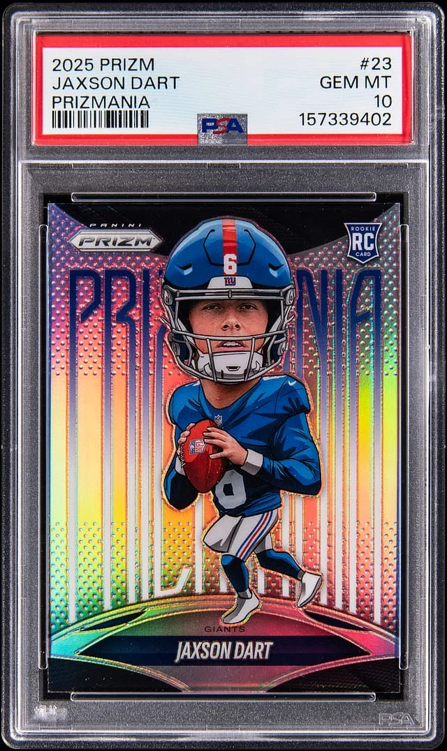 2025 Panini Prizm Jaxson Dart Prizmania #23 card image