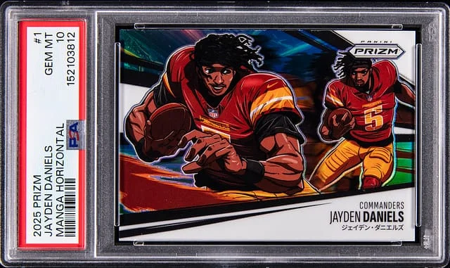 2025 Panini Prizm Jayden Daniels Manga Horizontal #1 card image