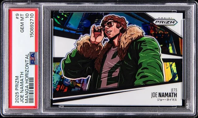 2025 Panini Prizm Joe Namath Manga Horizontal #9 card image