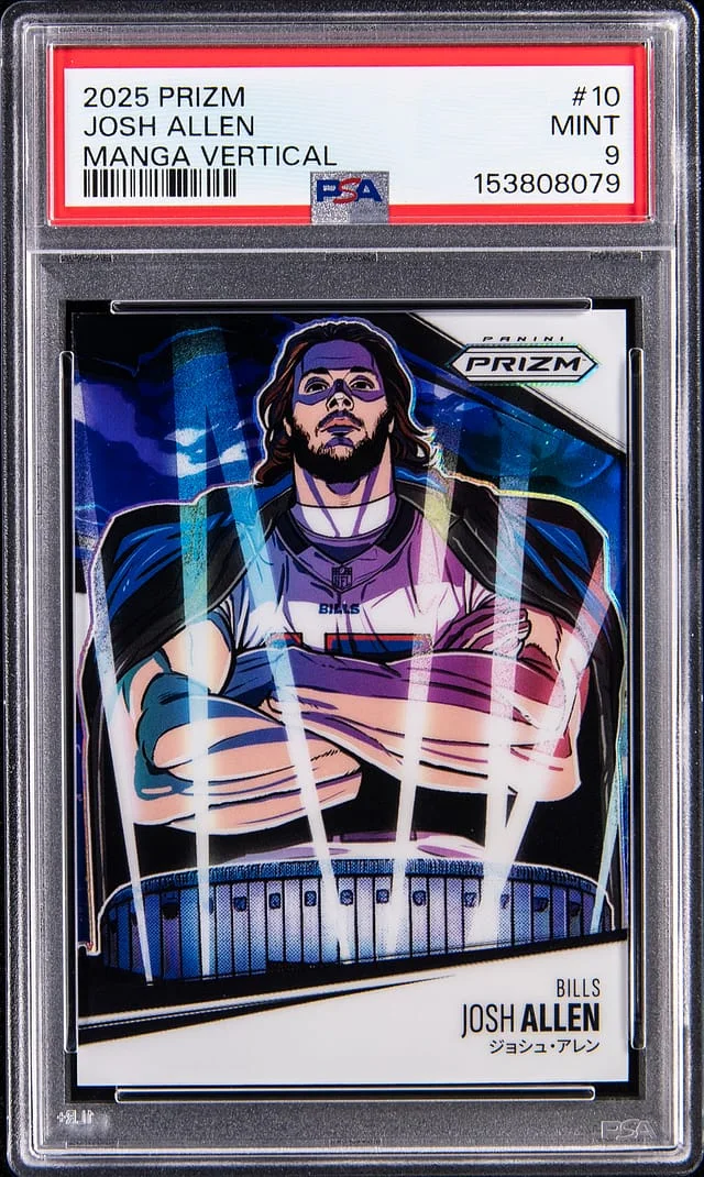 2025 Panini Prizm Josh Allen Manga Vertical #10 card image