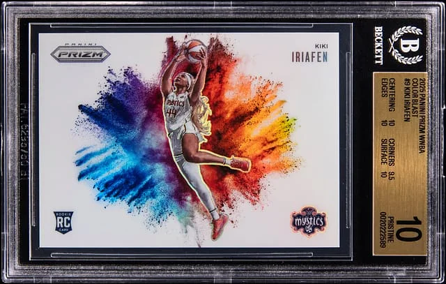 2025 Panini Prizm Kiki Iriafen WNBA Color Blast #9 card image