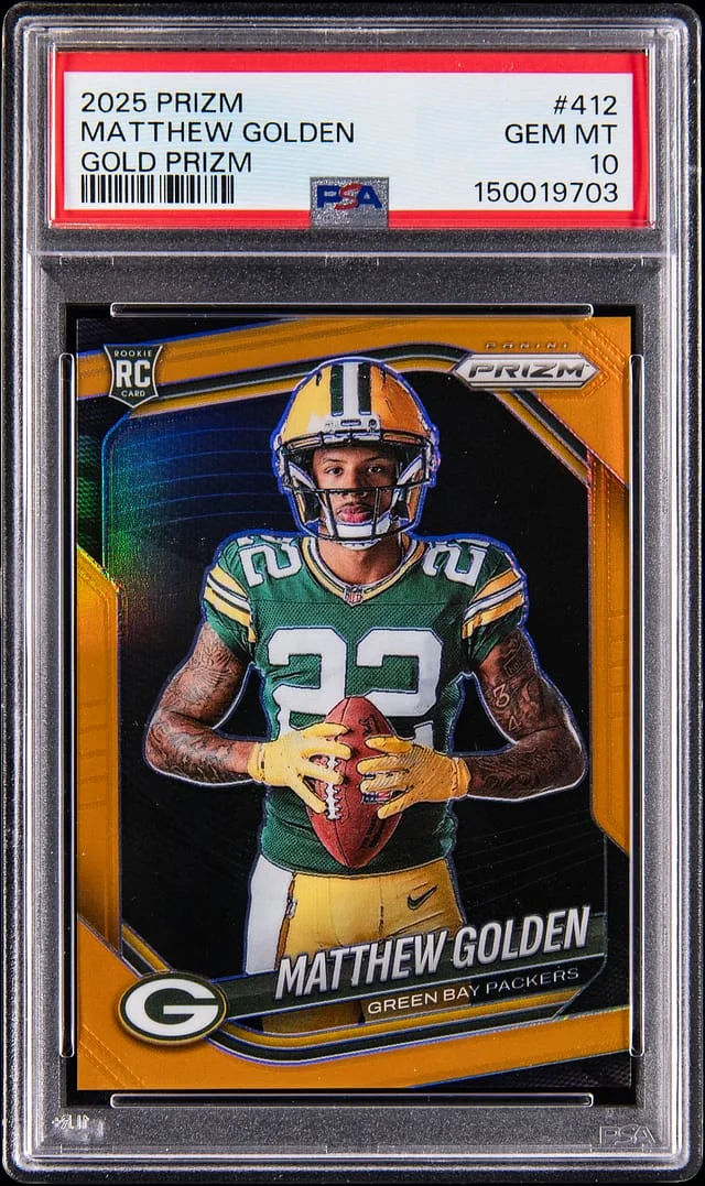 2025 Panini Prizm Matthew Golden Gold Prizm #412 card image