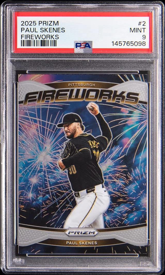 2025 Panini Prizm Paul Skenes Fireworks #2 card image