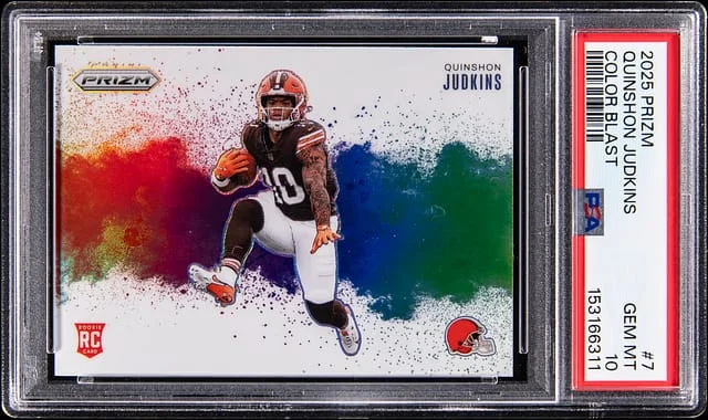 2025 Panini Prizm Quinshon Judkins Color Blast #7 card image