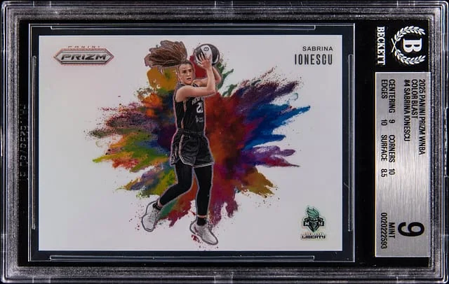 2025 Panini Prizm Sabrina Ionescu WNBA Color Blast #4 card image