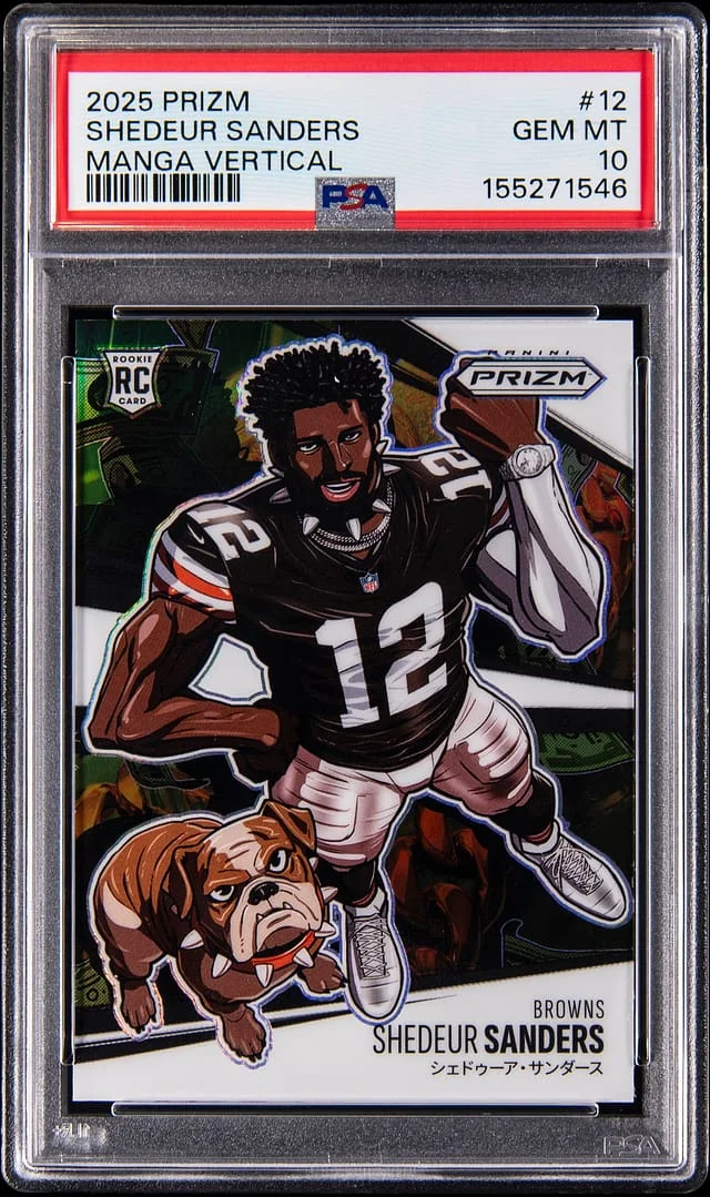 2025 Panini Prizm Shedeur Sanders Manga Vertical #12 card image