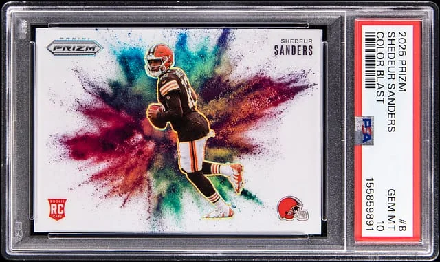 2025 Panini Prizm Shedeur Sanders Color Blast #8 card image