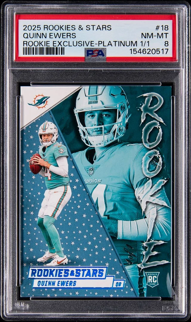2025 Panini Quinn Ewers Rookies & Stars Exclusive Platinum #18 card image