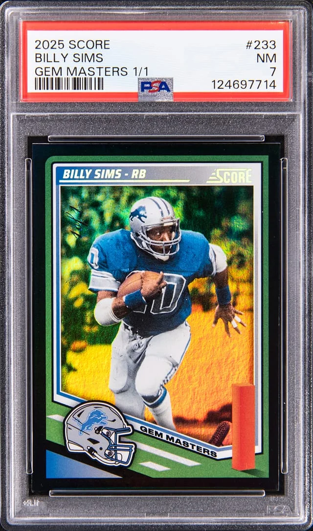 2025 Panini Score Billy Sims Gem Masters #233 card image