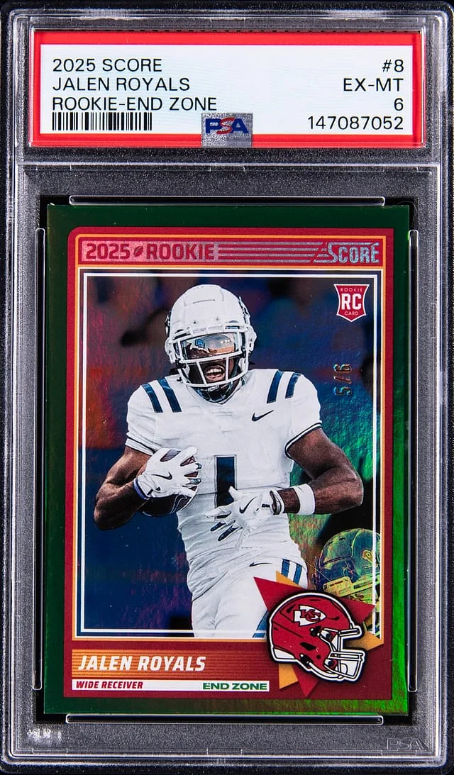 2025 Panini Score Jalen Royals End Zone #8 card image