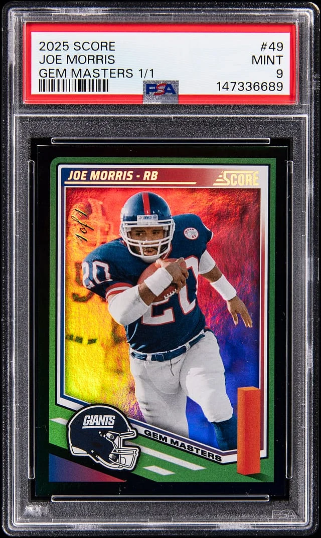 2025 Panini Score Joe Morris Gem Masters #49 card image