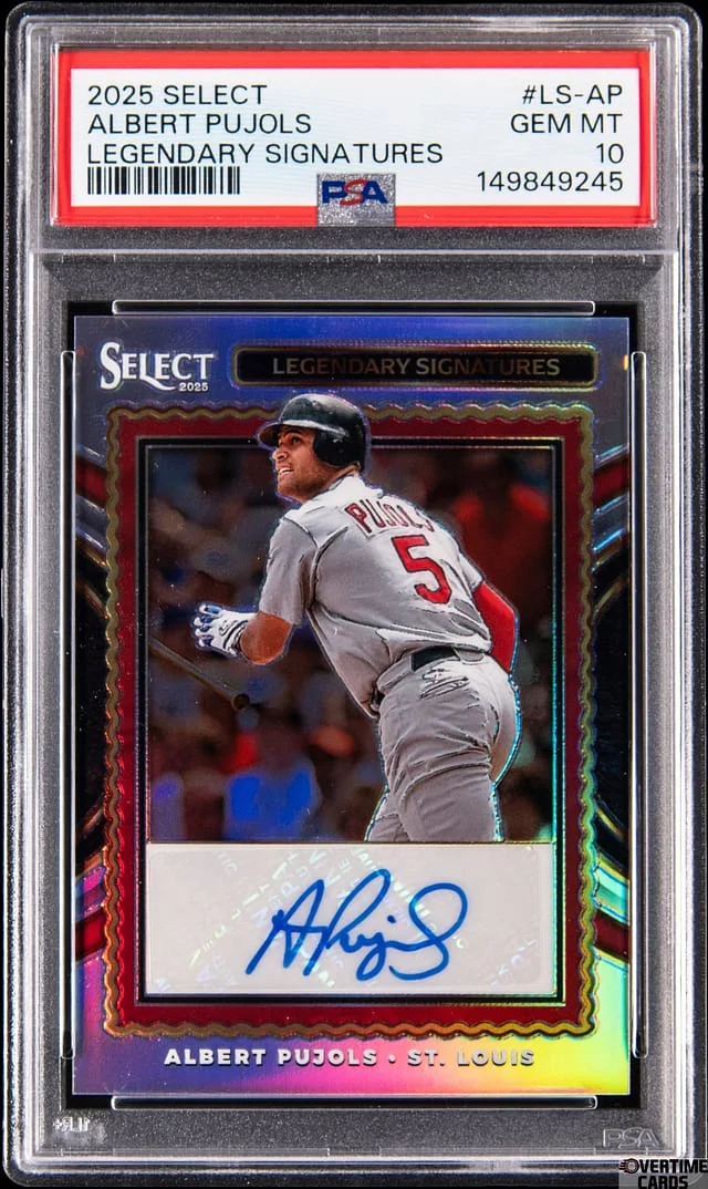 2025 Panini Select Albert Pujols Legendary Signatures #LS-AP card image