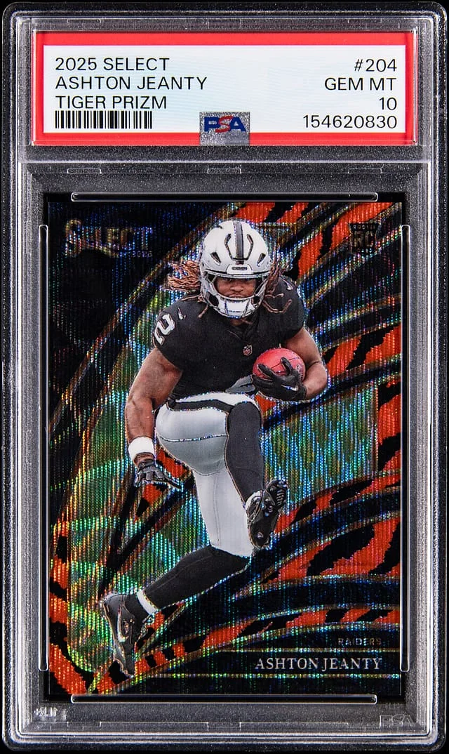 2025 Panini Select Ashton Jeanty Tiger Prizm #204 card image