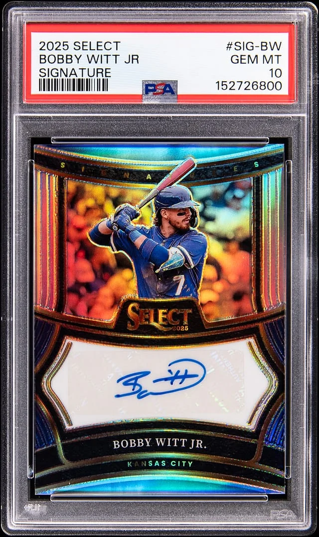 2025 Panini Select Bobby Witt Jr. Signature #SIG-BW card image