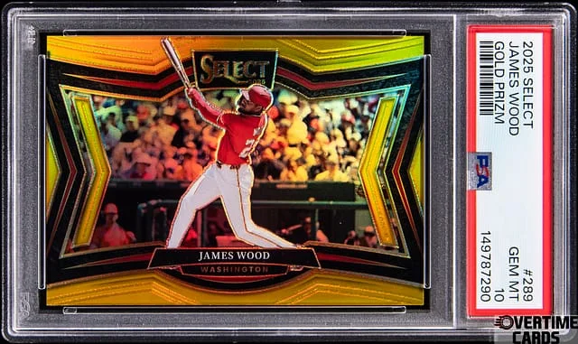 2025 Panini Select James Wood Gold Prizm #289 card image