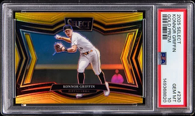 2025 Panini Select Konnor Griffin Gold Prizm #230 card image