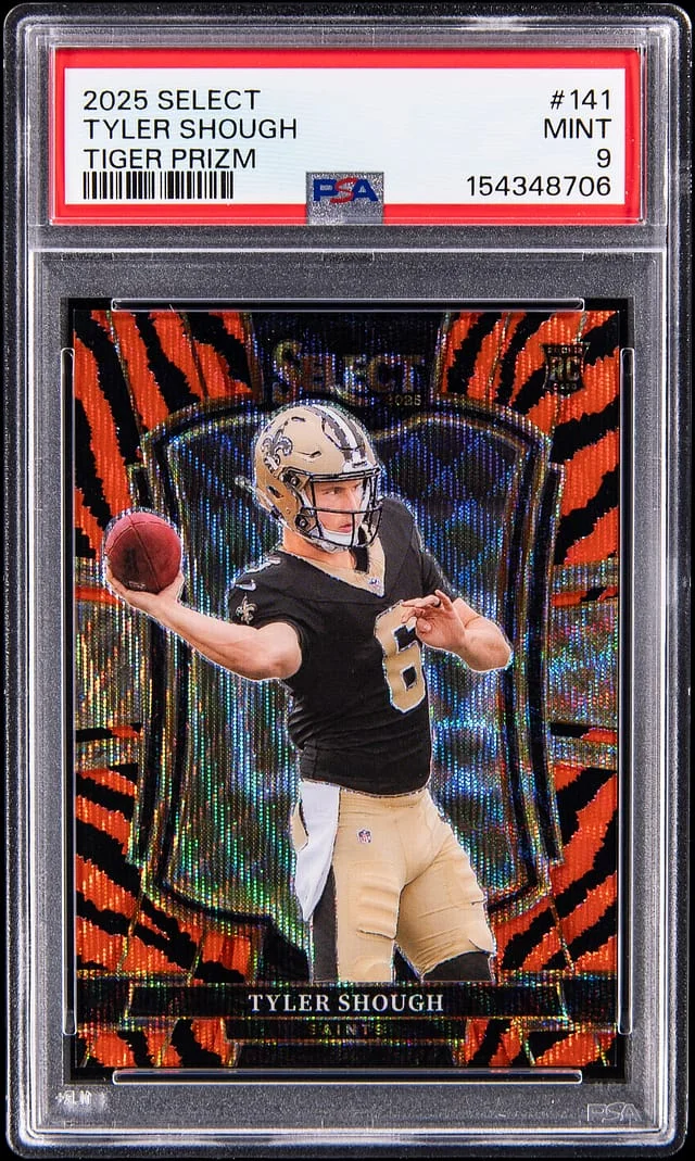 2025 Panini Select Tyler Shough Tiger Prizm #141 card image