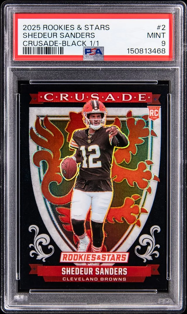 2025 Panini Shedeur Sanders Rookies & Stars Crusade Black #2 card image