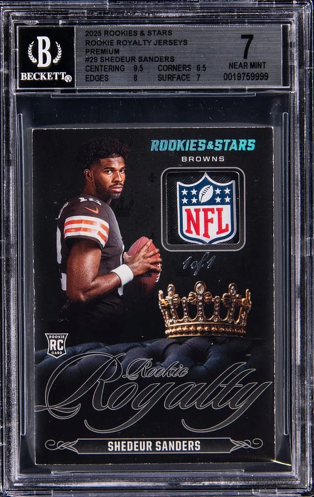 2025 Panini Shedeur Sanders Rookies & Stars Royalty Jerseys Premium #RR-SSS card image