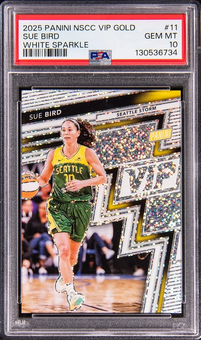 2025 Panini Sue Bird NSCC VIP Gold White Sparkle #11 card image