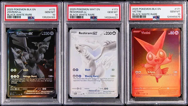 2025 Pokemon Black & White Rare Victini/#172 Zekrom/#173 Reshiram #171 card image