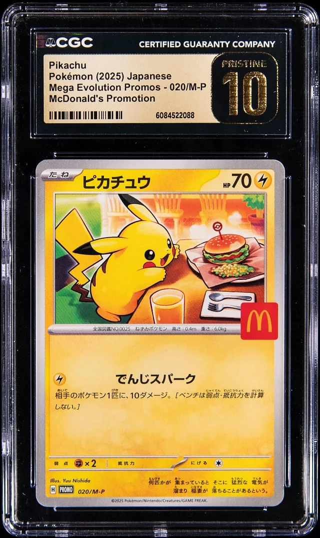 2025 Pokemon Japanese Mega Evolution Promos McDonald's Promotion Pikachu #020 card image